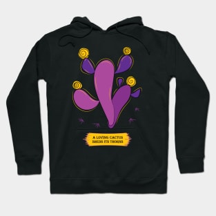 Violet bald cactus Hoodie